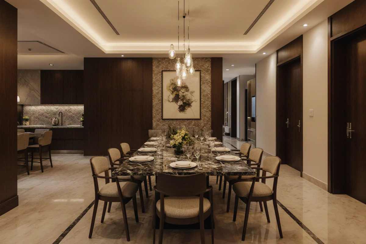 Landscaped gardens of Mayfair Aangan
